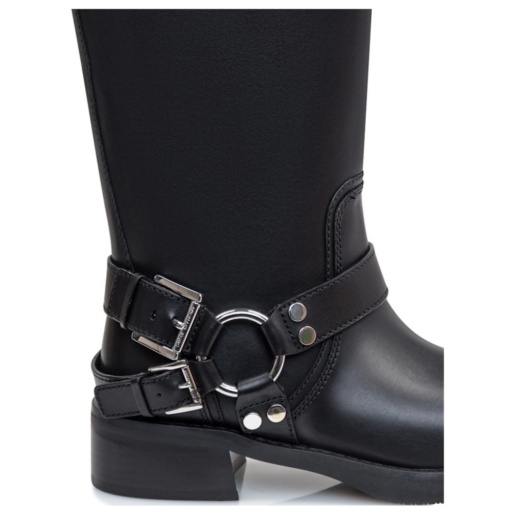 New in box Michael Kors Black Combat & Moto Boots - Picture 2 of 16